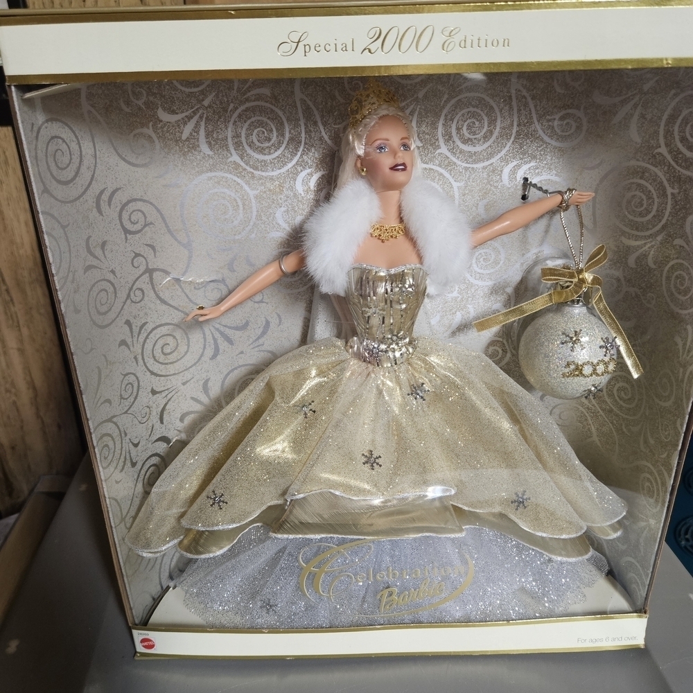 Barbie Celebration Doll Gold and White